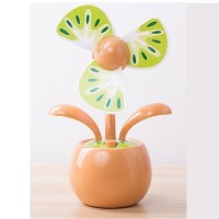 Capital Wireless portable fruit flower vase USB Rechargeable Desktop Fan (Blush) - B074DXZYFK